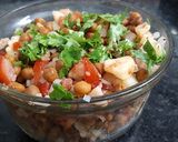 A picture of step 3 of Chana chat masala.