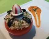 Foto del paso 9 de la receta Tomate relleno de quinoa y arroz integral