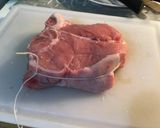Foto del passaggio 5 della ricetta Tagliata di braciola di vitello (600gr) con crema di gorgonzola con nocciole, e peperoni