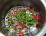 A picture of step 1 of Sprouted moong dal katori.