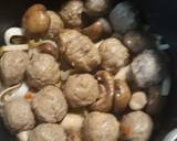 Meatball and Mushroom Soup recipe step 2 photo