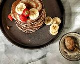 Φωτογραφία βήματος 4 της συνταγής Pancakes με μπανάνα, βρώμη, σπόρους και φυσικά άρωμα κανέλας