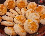 A picture of step 4 of Desi ghee besun naan khatai.