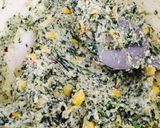A picture of step 5 of Cream cheese spinach corn sandwich.