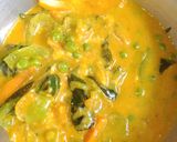 A picture of step 5 of Kerela Vegetable Moilee.
