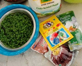 Puding Cendol Simple - Step 1