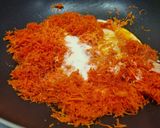 A picture of step 3 of Carrot Halwa Khoa Rolls.