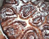 A picture of step 6 of Cinnamon rolls#firstrecipeoftheyear.