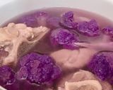 Hình bước làm 3 của món Canh Xương Heo Hầm Bông Cải Tím