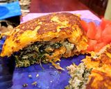 Foto del paso 7 de la receta: Omelette anaranjado relleno de verde y blanco 😋