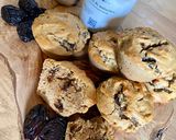 Une image de l'étape 6 de Muffins ultra moelleux noisette et pruneaux, sans sucre, sans beurre et sans gluten.