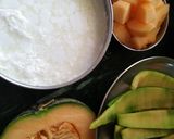 A picture of step 1 of Muskmelon Lassi.