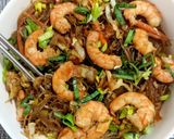 Foto del paso 4 de la receta: Noodles de cristal con langostinos
