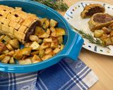 Foto del passaggio 4 della ricetta Polpettone in crosta,con patate al forno