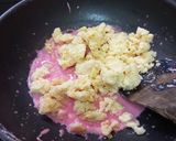 A picture of step 2 of Pink Mawa Burfi.