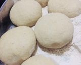 A picture of step 3 of Phulka roti, chapati.