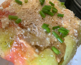 Foto del paso 3 de la receta: Tomate relleno de atún fresco y huevo duro.🍅🍅🥚🐟🐟