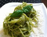Pas rețetă Sos pesto făcut în casă cu spaghetti 3 fotografie