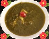 A picture of step 4 of Steamed Palak Paneer.