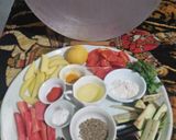 A picture of step 2 of Tawa fry vegetables.