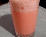 A picture of step 3 of Rooh afza ice cream shake.
