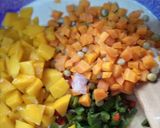 A picture of step 5 of Veggie mango pancakes.