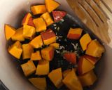A picture of step 1 of Squash and chickpea stew - vegetarian.