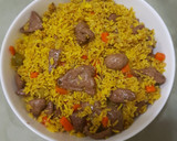 Foto del paso 7 de la receta: Arroz pilaf con hígado de res al vino tinto