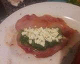 A picture of step 5 of Stuffed Chicken breast wrapped in Bacon.
