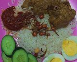 Gambar langkah 7 resipi Nasi Lemak Rendang Ayam 🌸✨.