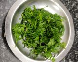 A picture of step 1 of Masala Papad.