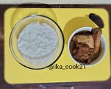 Foto langkah ke 4 dari resep Bubur nasi kuah bacem.