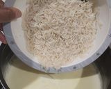 A picture of step 2 of Basmati rice payasam/rice kheer.