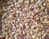 A picture of step 2 of Dahi Boondi Chaat.