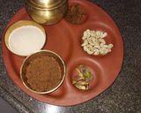 A picture of step 1 of Jaggery-Rava Street style Halwa.
