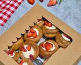 Foto langkah ke 9 dari resep Kue Sus Vla Keju Strawberry aka Kue Sus Merah Putih.