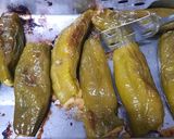 Foto del paso 6 de la receta: Pimientos verdes rellenos de tortilla de patatas