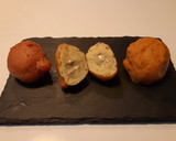 Foto del paso 11 de la receta: Buñuelos de vieira rellenos de espuma de seta camagroc