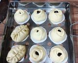 Foto langkah ke 6 dari resep Bakpao Mawar Isi Selai Cokelat.