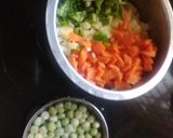 A picture of step 1 of Vegetables Sagu.