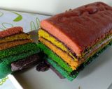 Foto langkah ke 11 dari resep Rainbow Cake tanpa SP.