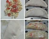 A picture of step 9 of Crystal paper wraps and roll..With 3 different fillings.