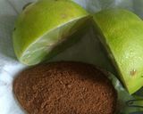 A picture of step 1 of Cinnamon lemon juice.