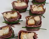 Une image de l'étape 3 de Petites bouchées de magrets de canard séché et Foie Gras.