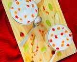 A picture of step 7 of Orange jelly with creamy fruit delight.