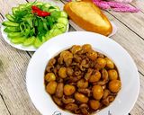 Hình bước làm 4 của món PHÁ LẤU BAO TỬ CÁ BA SA+TRỨNG CÚT