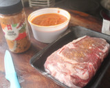 Foto del paso 1 de la receta: Entrecot con sobras de salsa de tomate