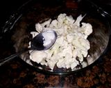 A picture of step 1 of Masala phool gobi.