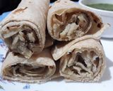 A picture of step 3 of Rumali roti.