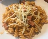 Párizsis tésztasaláta recept fázis 4 fotója